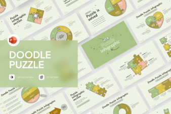 Doodle Puzzle PowerPoint Template